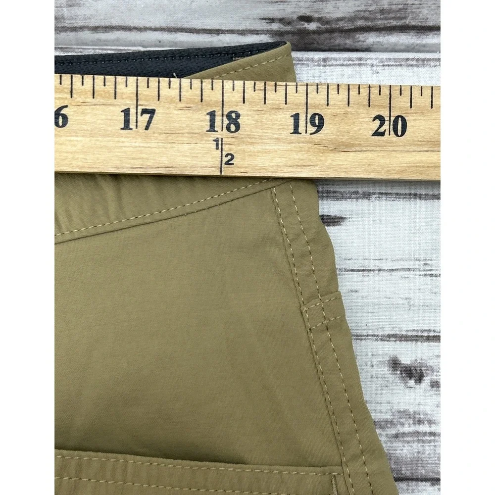 Lot of 2 Eddie Bauer Mens Convertible Tech Pants Khaki Size 38X34 Hiking Outdoor